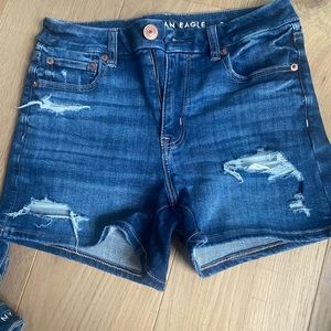 American eagle jean shorts midi size 6 super stretch